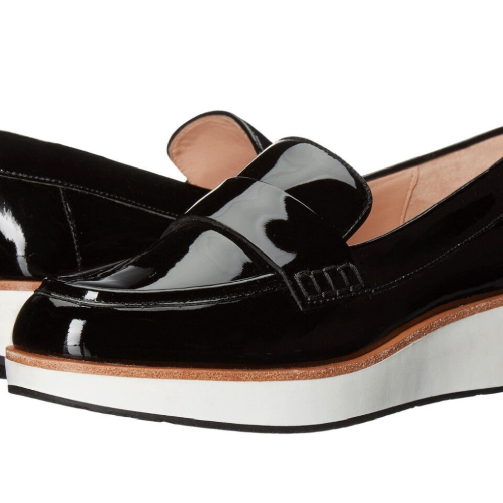 Kate Spade Black Patent Leather Loafers